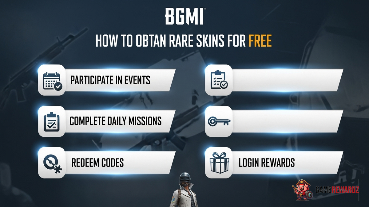 BGMI How to Get Rare Skins Free
